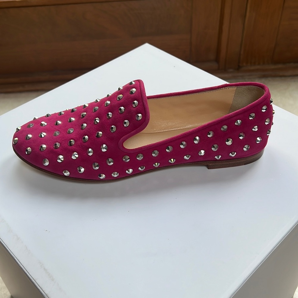 Giuseppe Zanotti PINK Suede Smoking Show. NWT.  37